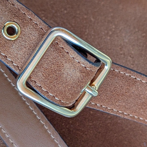 Coach Hadley Suede Convertible Crossbody Turn Lock Bag - Picture 16 of 16